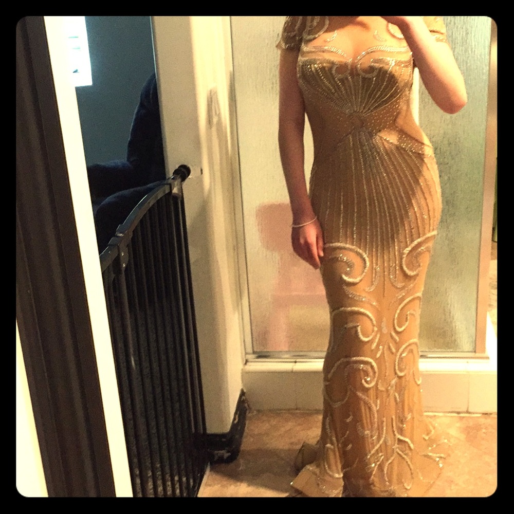 Authentic Charbel Zoe  dress custom made